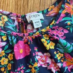 JCrew Factory Floral Print Top - XXS